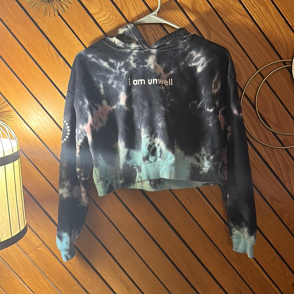 CHD Barstool Sports Unwell Tie Dye Cropped Hoodie